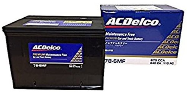 ACDelco [ エーシーデルコ ] 輸入車バッテリー [ Maintenance Free Battery ] 78-6MF ###ACDelco  [ エーシーデルコ ] 輸入車バッテリー [ Maintenance Free Battery ] ###78-6MF###