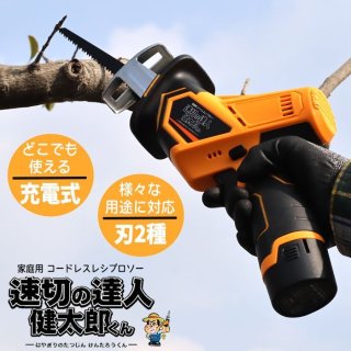 電動高枝切りチェーンソー 充電式！チェーンソー チェンソー コードレス 高枝 電動 ガーデニング 庭手入れ 軽量 高枝チェーンソー チェンソー 電動のこぎり  健太郎君 ガーデニング ###高枝チェンソT-0513### - お宝ワールド